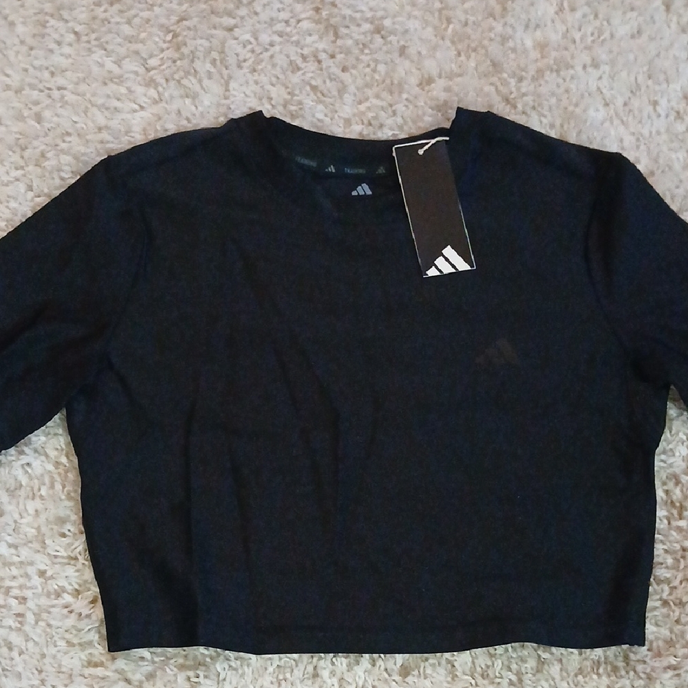 NWT ADIDAS SILKY SHINE CROP TOP